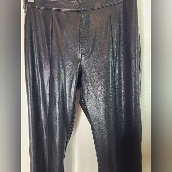 PAIGE Mesa Pant - Black Faux Leather Size 10 women's - Picture 13 of 14